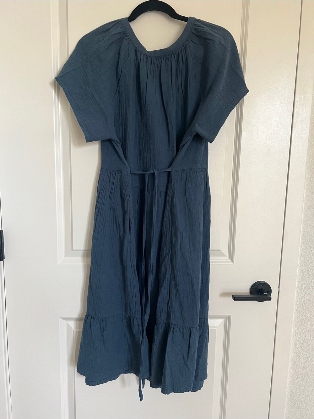 PACT ORGANIC Blue Midi Dress - Picture 2 of 3